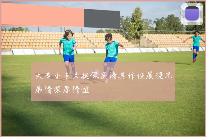 大洛小卡力挺保罗请其作证展现兄弟情深厚情谊